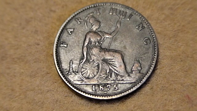 Great Britain. Farthing. 1875-H