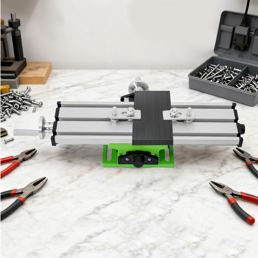 Cross Slide, Drill Press Bench, Axis Mill Machine Work Table, Compound Vise Vice