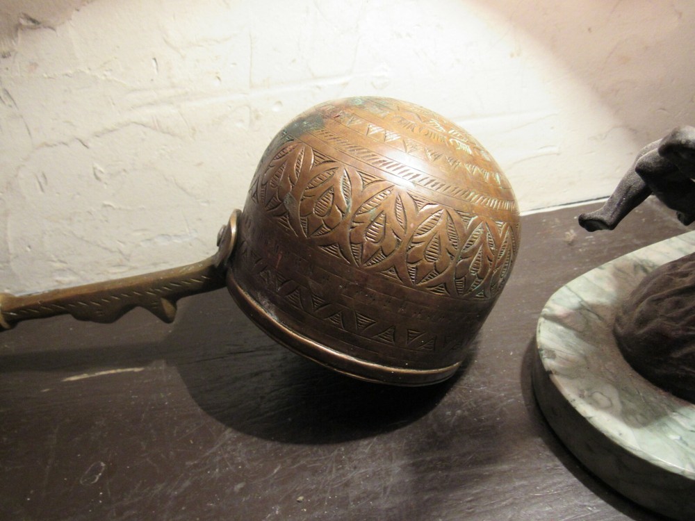 LARGE 18" 45 CM REGAL HAND TOOLED SOLID COPPER LADLE 540 GRAMS