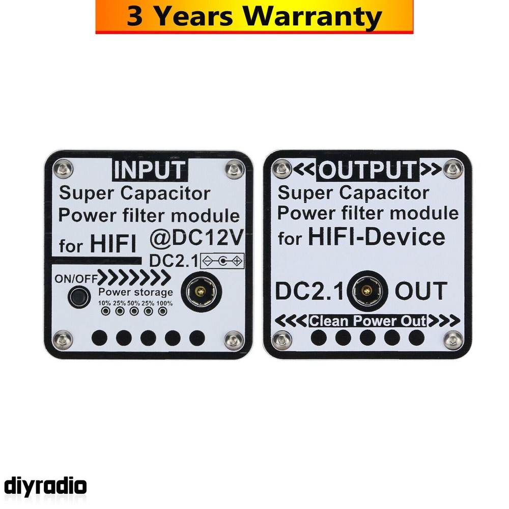 12V 5F Super Capacitor Power Filter Module for Hifi Line Filter EMI Filter DC2.1