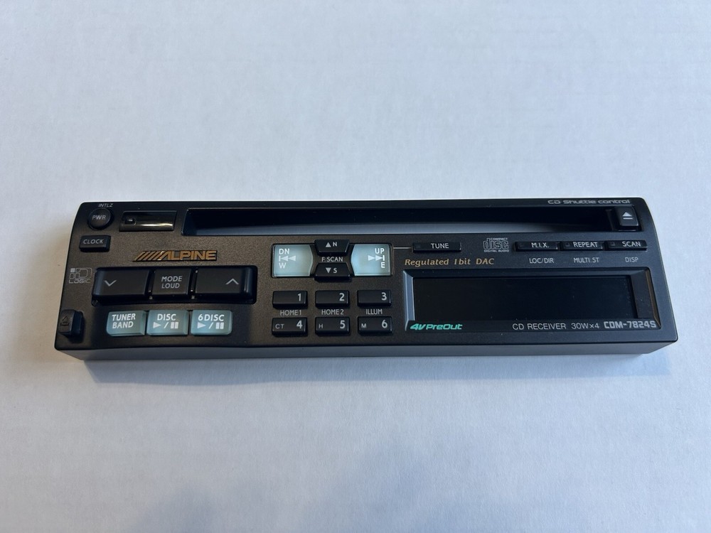 ALPINE CDM-7824S Replacement Faceplate For Car Stereo NOS