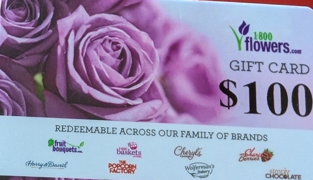 Flowers gift card
