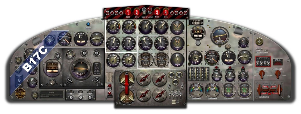 B17 FORTRESS COCKPIT instrument panel CDkit