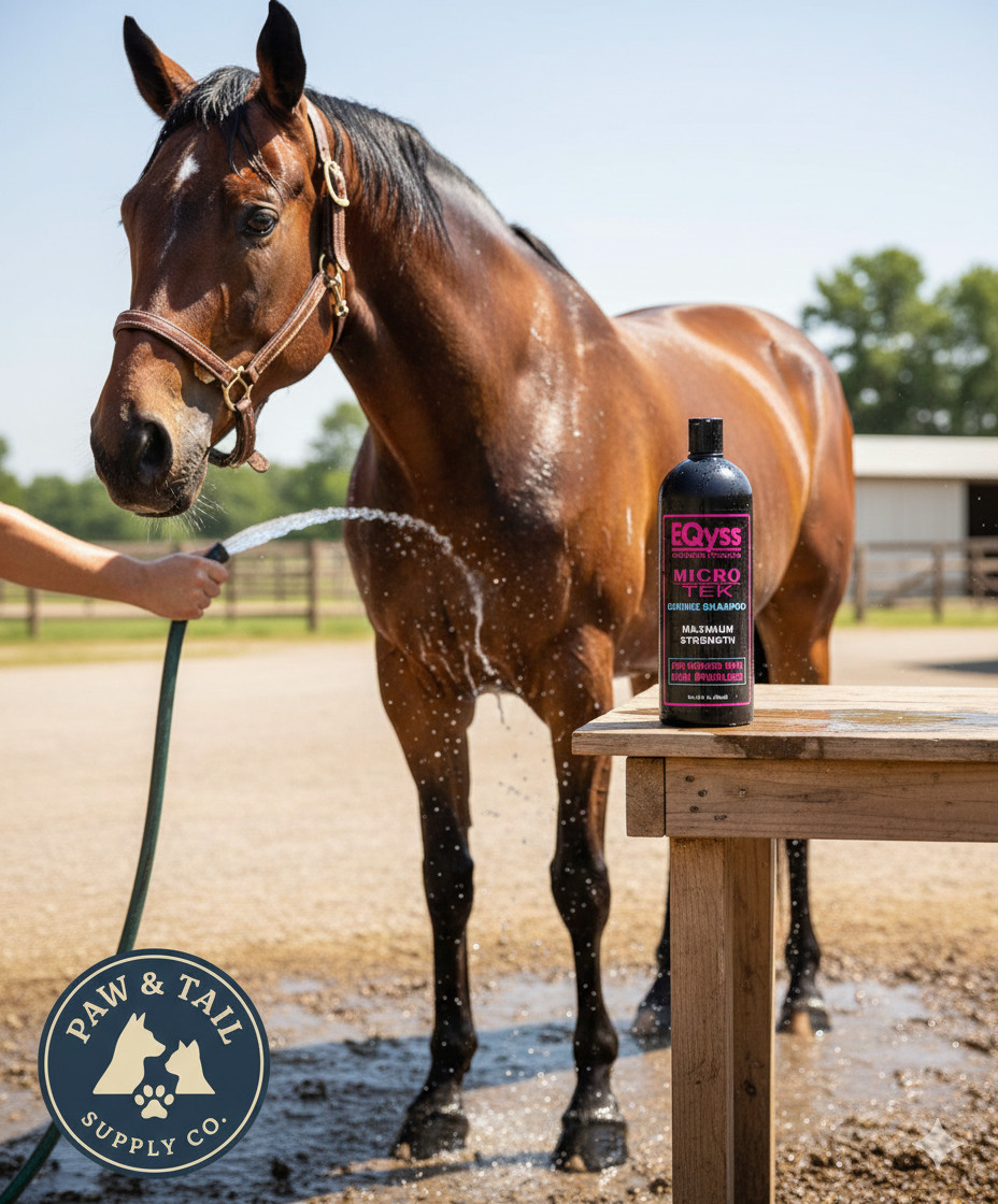 EQyss Micro-Tek Medicated Horse Care Bundle Shampoo and Spray Equine Grooming