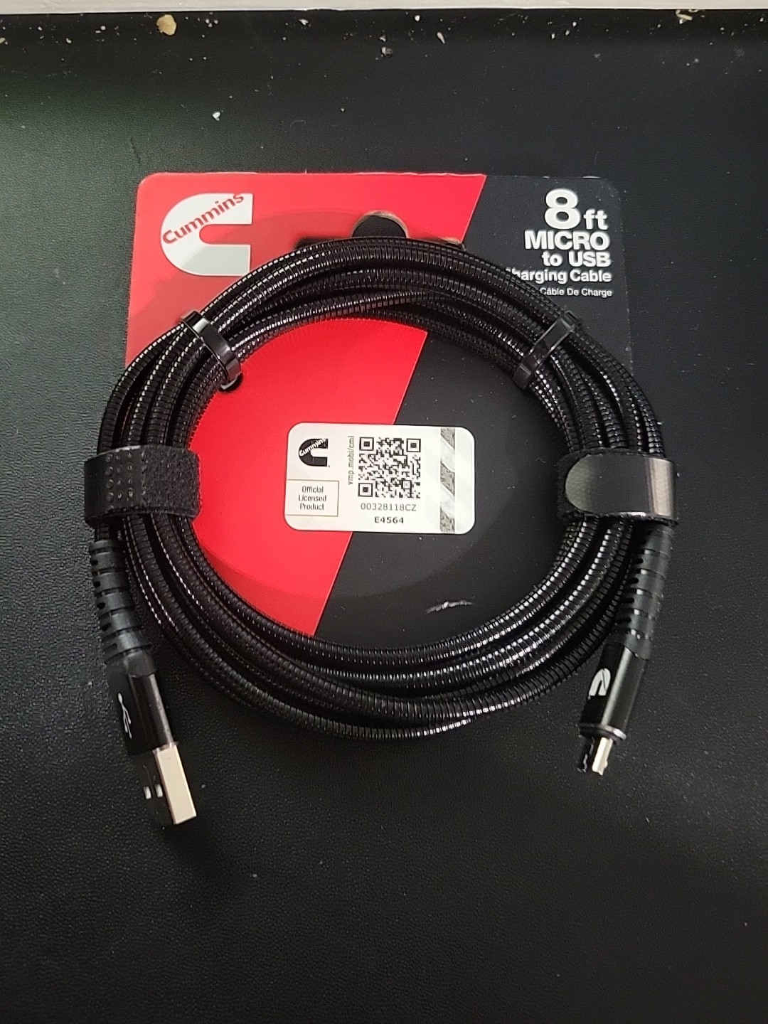 CMN4715 Micro Flex Steel Cable Charger Cord Type C, 8 Ft., For Charg for Cummins