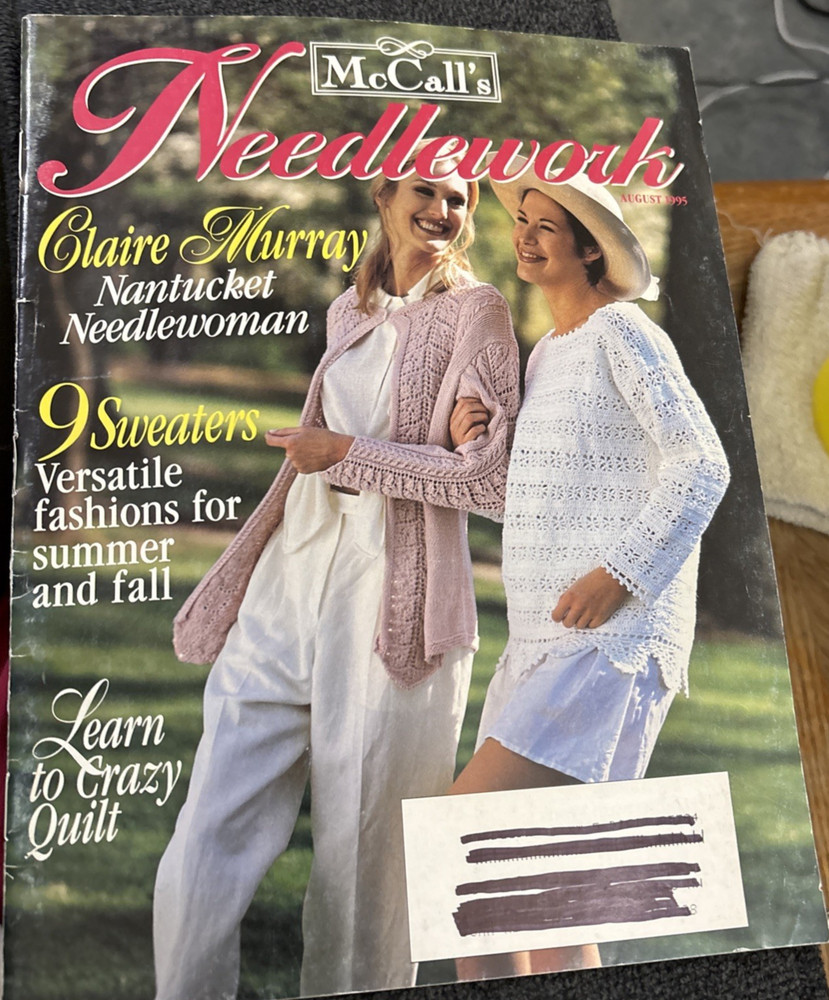 Vtg Rare McCall's Needlework August 1995 Pattern bk