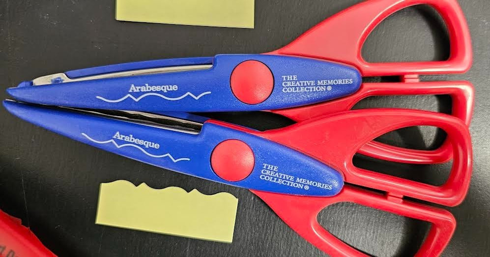 Decorative Edge Scissors, Fiscars, Creative Memories, 4 Different Cuts