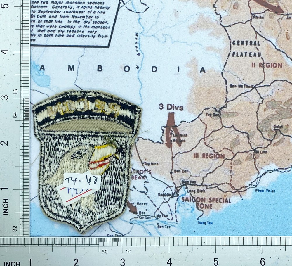 Patch , recon , 101st Airborne Divison patch , 101st , Vietnam war patch , t4-47