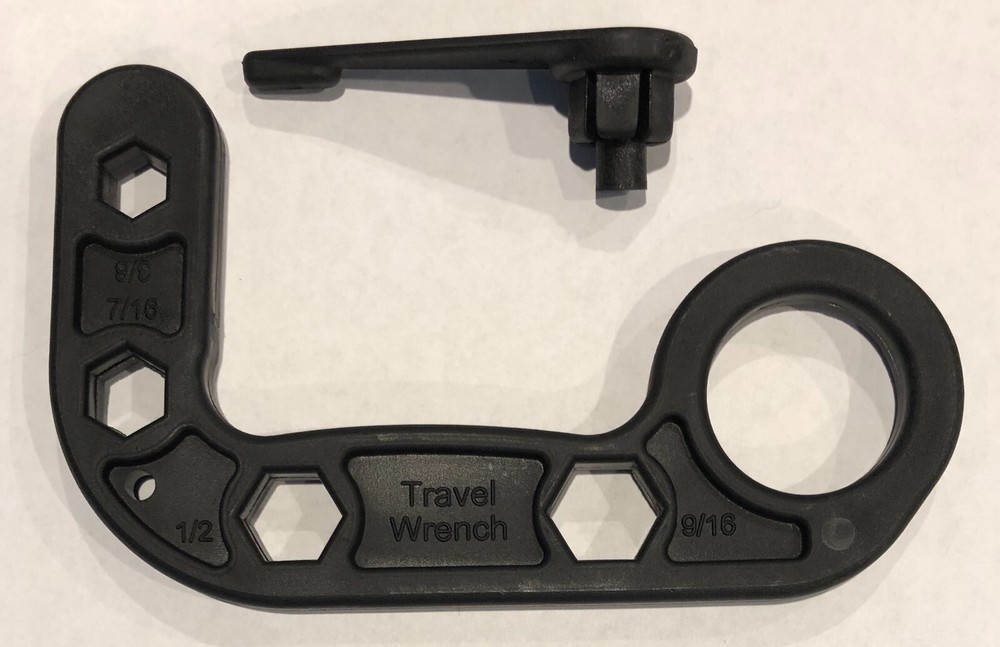 Impact Kerambit plastic devastating self-defense device trainer and belt clip
