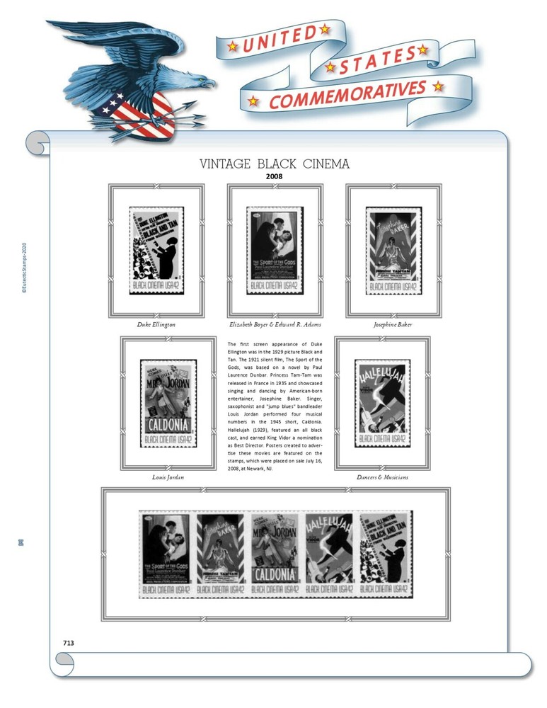 2008 U.S. Commemorative Singles COMPLETE Supplement (White Ace Alternative)