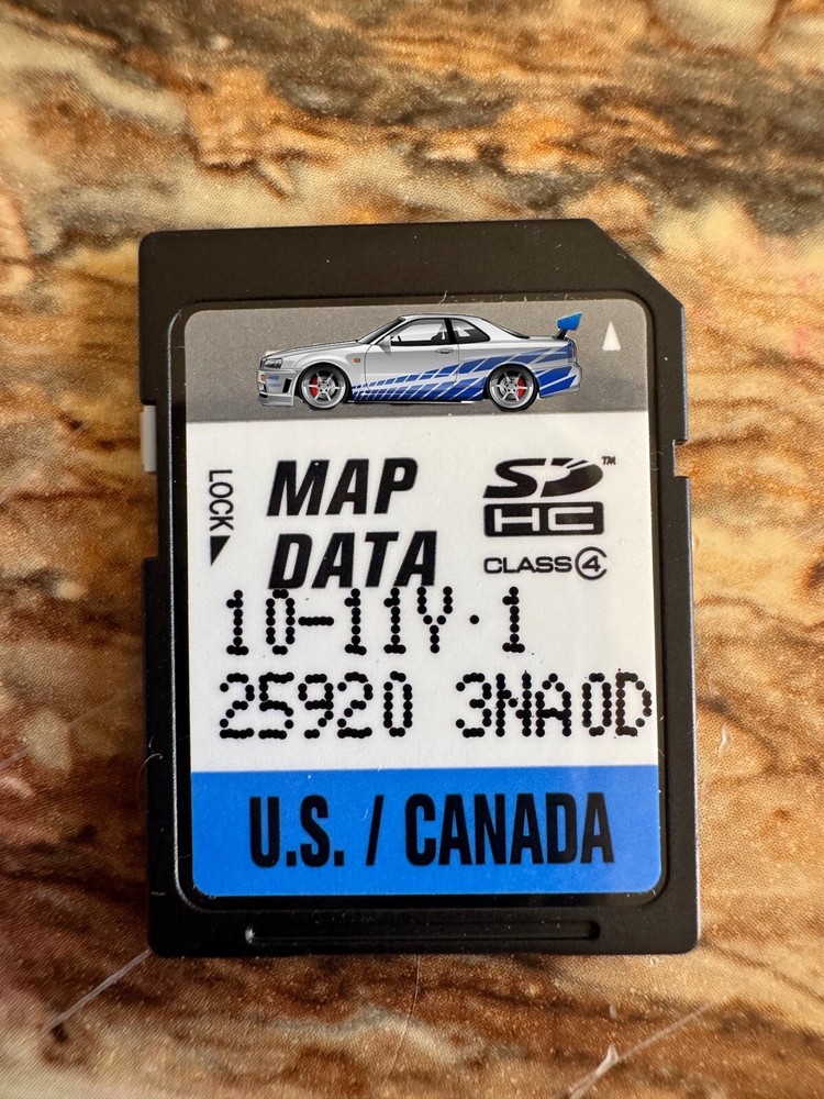 Navigation SD memory Card Data Maps 25920 3NA0D
