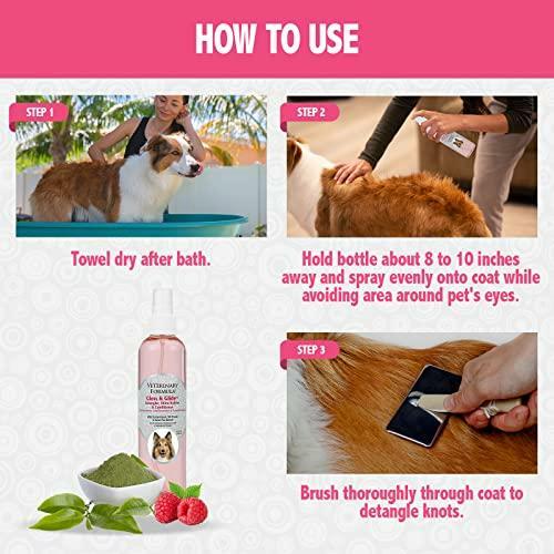 Veterinary Formula Solutions Gloss & Glide Detangler, Shine Builder, Conditioner