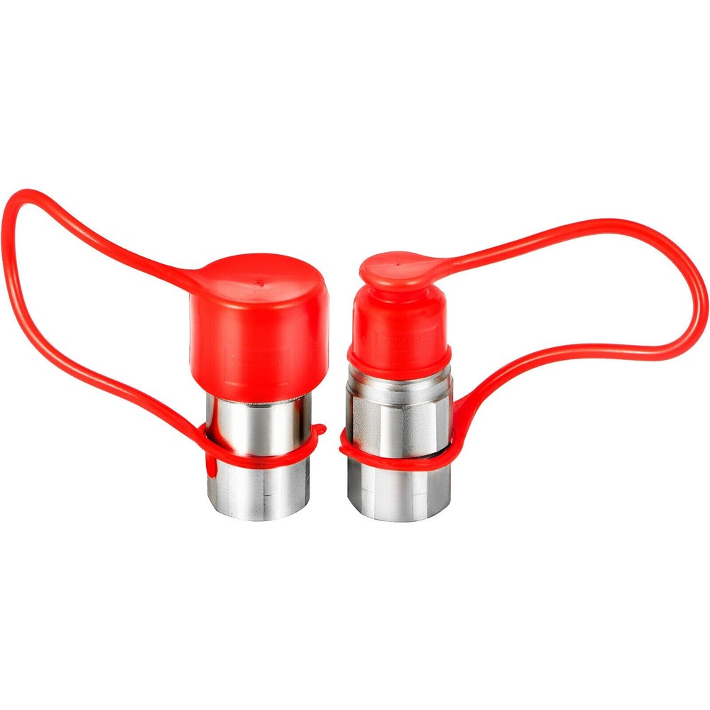 2Set 1/2" Skid Steer Bobcat Flat Face Hydraulic Quick Connect Coupler / Coupling