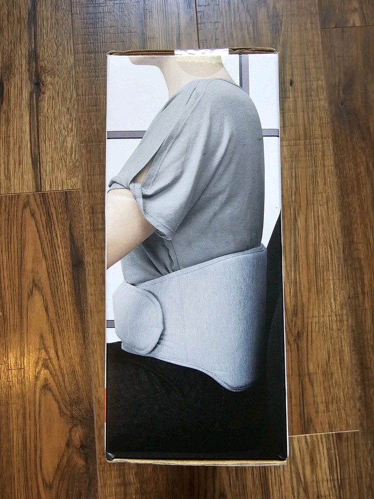 Back Wrap Pad Calming Heating Massaging Inflatable Lumbar Support Sharper Image