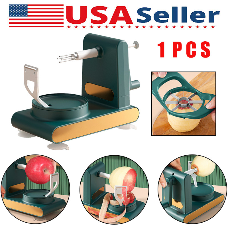 Hand Cranked Apple Potato Peeler Slicer Kit Fruit Cutter Processing Machine Tool