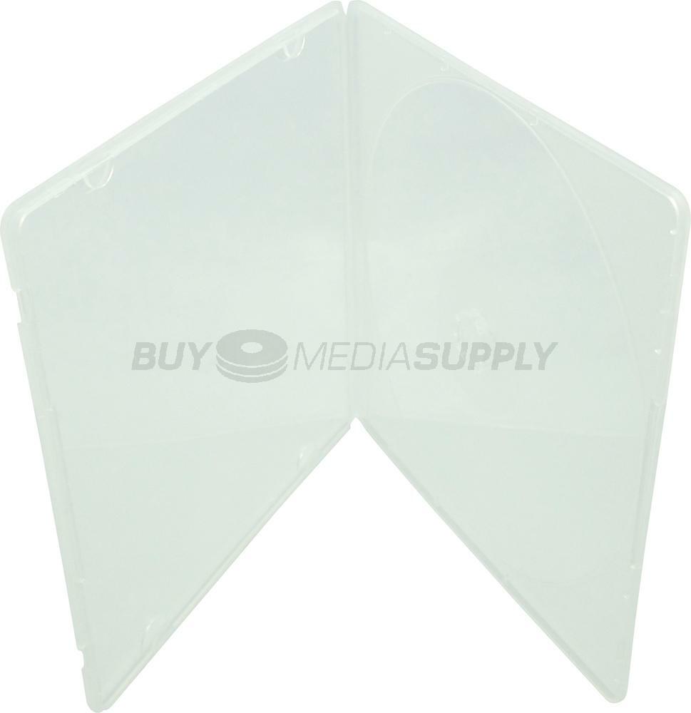 5mm Slimline Clear 1 Disc CD/DVD PP Poly Case / Outer Plastic Wrap Lot