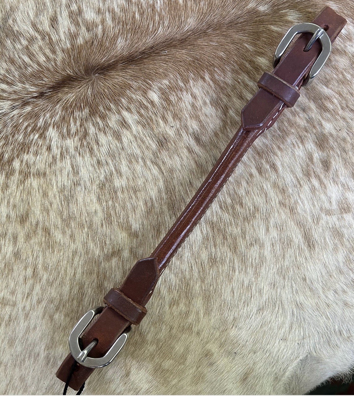 Harness Leather Western Rolled Curb Strap for Horse Bridles Horse Tack FREE SHIP