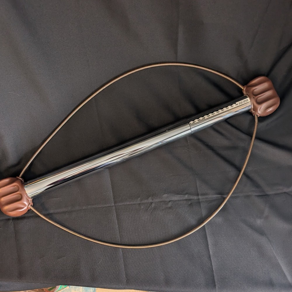 Vintage Bullworker Powermeter Isometric Exercise Bar Brown