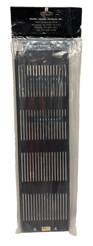 Middle Atlantic VTP-3, Anodized 3U Slotted Vent Panel - NEW