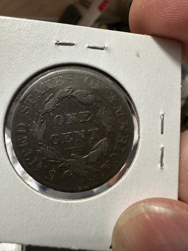 1823/2 large cent Fine