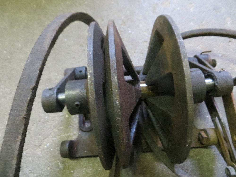 Vintage Variable Speed Drive 7" Pulley System Complete Assembly