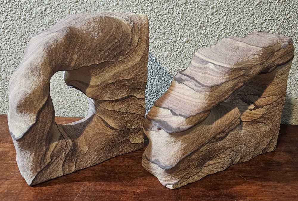 Sandstone Rock Bookends