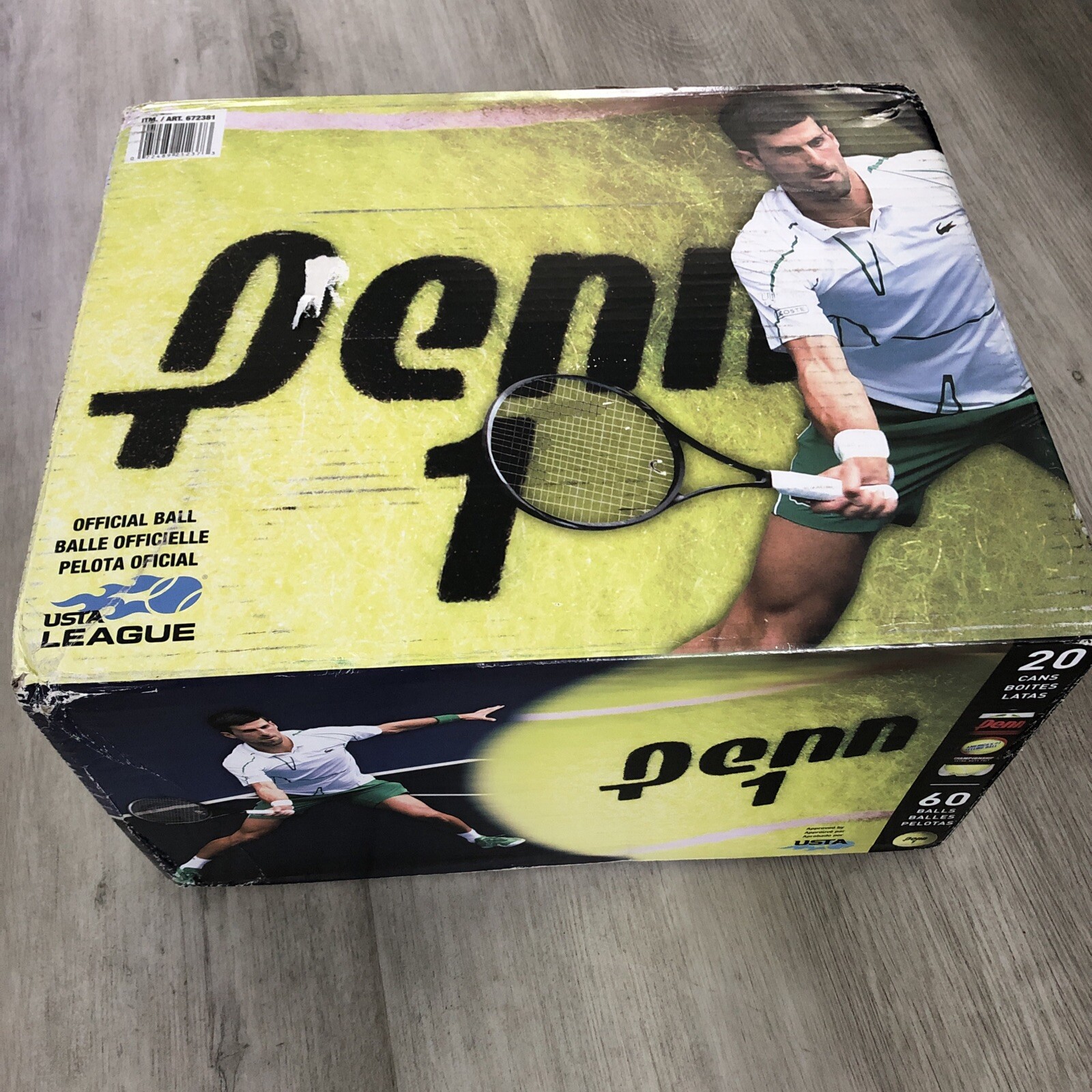 Penn 672381 Championship Extra Duty Tennis Balls - 60 Count