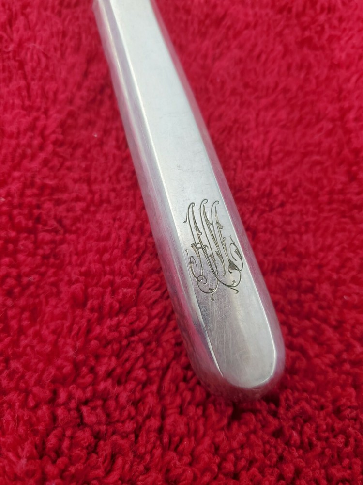 Russian 84 Silver Handle Sardine Serving Fork Pierced Below Tines 9872