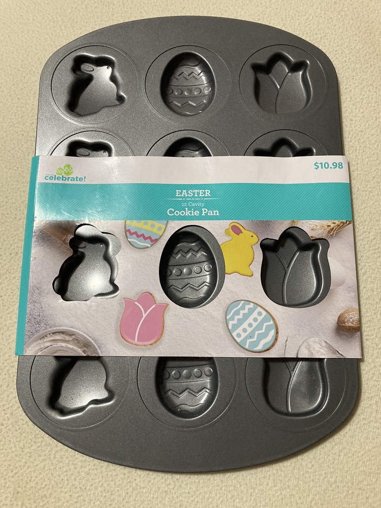 TWO (DIFFERENT PATTERN)  Celebrate! Easter Cookie Pans - New - FREE SHIPPING