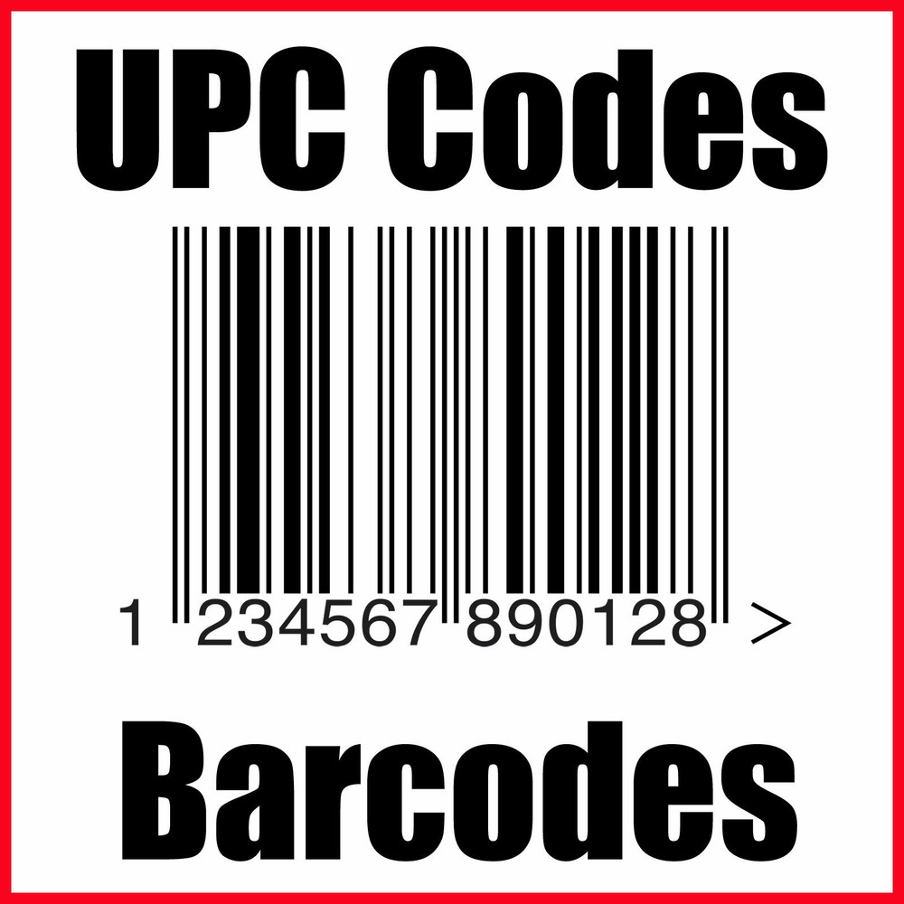 (100) UPC Codes Amazon Barcode Number Certified