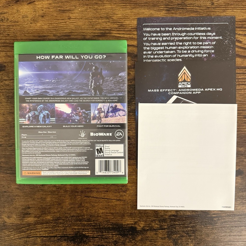 *Case Only* Mass Effect: Andromeda (Microsoft Xbox One, 2017) No Game