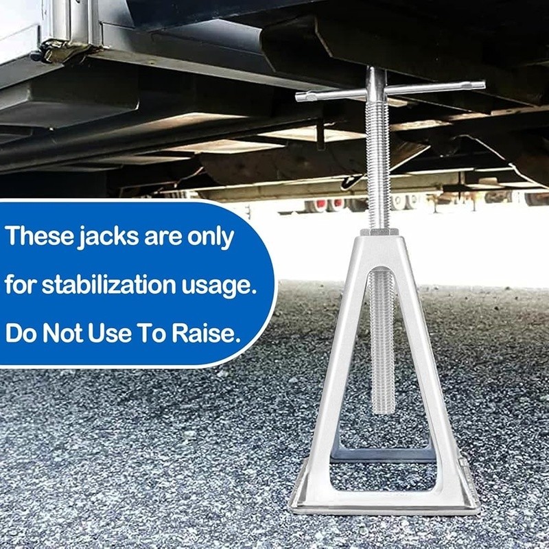 RV Stabilizer Jacks 7500 lbs Capacity Adjustable Height Tool-Free Setup 4-Pack