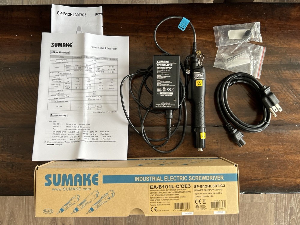 Sumake EA-B101L-C/CE3 industrial electric screwdriver (2 Available)