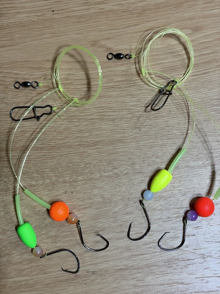 Pompano rig 1/0 circle 30lb Mono ( 4 Pack )