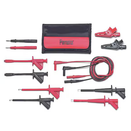 Pomona Electronics 5904-G Testleadkit, 1000V, 10A, Polypropylene, 4Ft