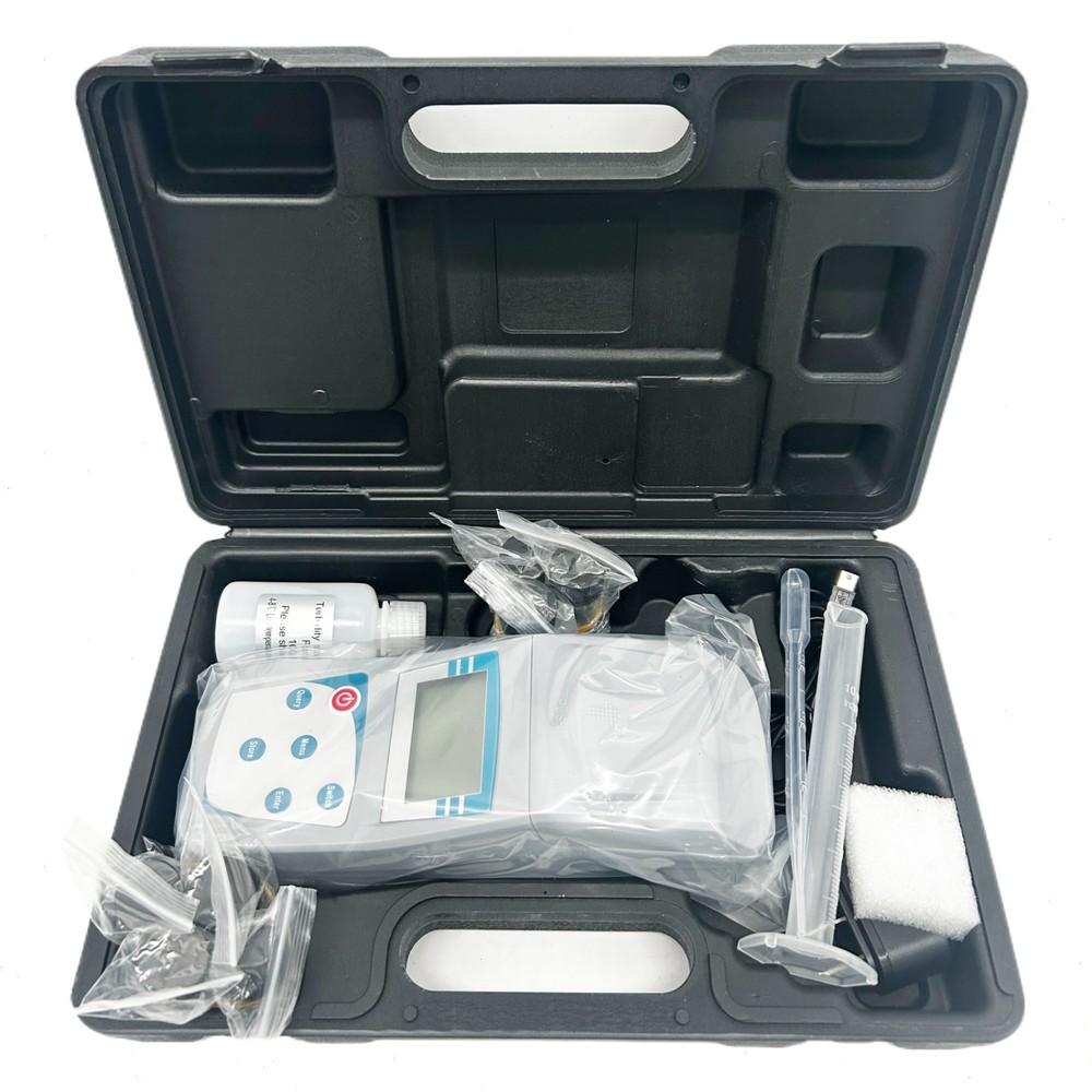 Digital Turbidity Meter with Turbidity Solution 7 Sample Vials 0-1000NTU