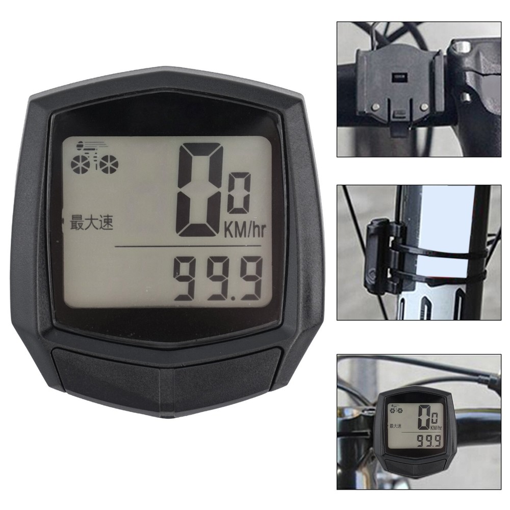 Bicycle With Backlit Waterproof Odometer Speedometer Wired Speedometer