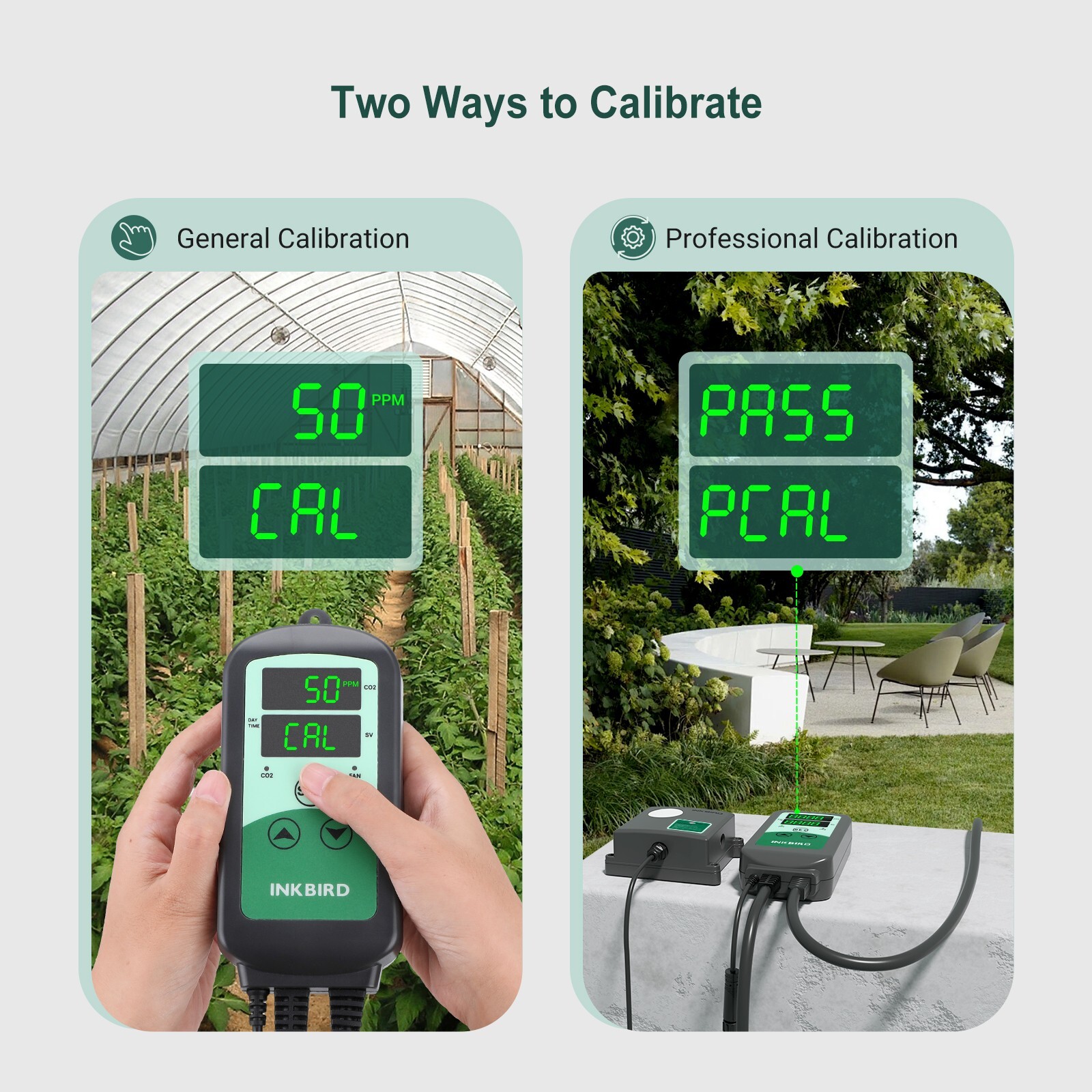INKBIRD CO2 Controller Carbon Dioxide Built-in Photo Sensor 3 Running Modes 120V