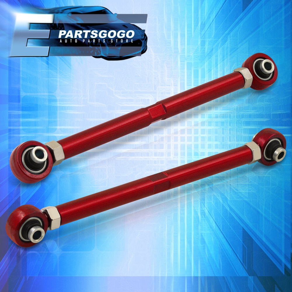 For 06-12 BMW 3-Series E82 E88 E90 E92 Rear Adjustable Control Toe Arms Kit Red