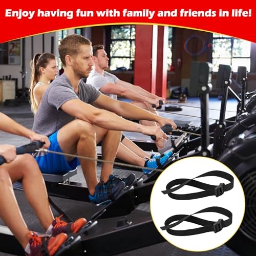 Rowing Machine Feet Straps for Concept 2 Rower - Foot Strap Replacement,