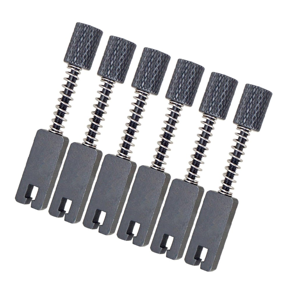 6Pcs Guitar Bridge String Saddles Insert Blocks Sturdy Metal Replacement Easy to