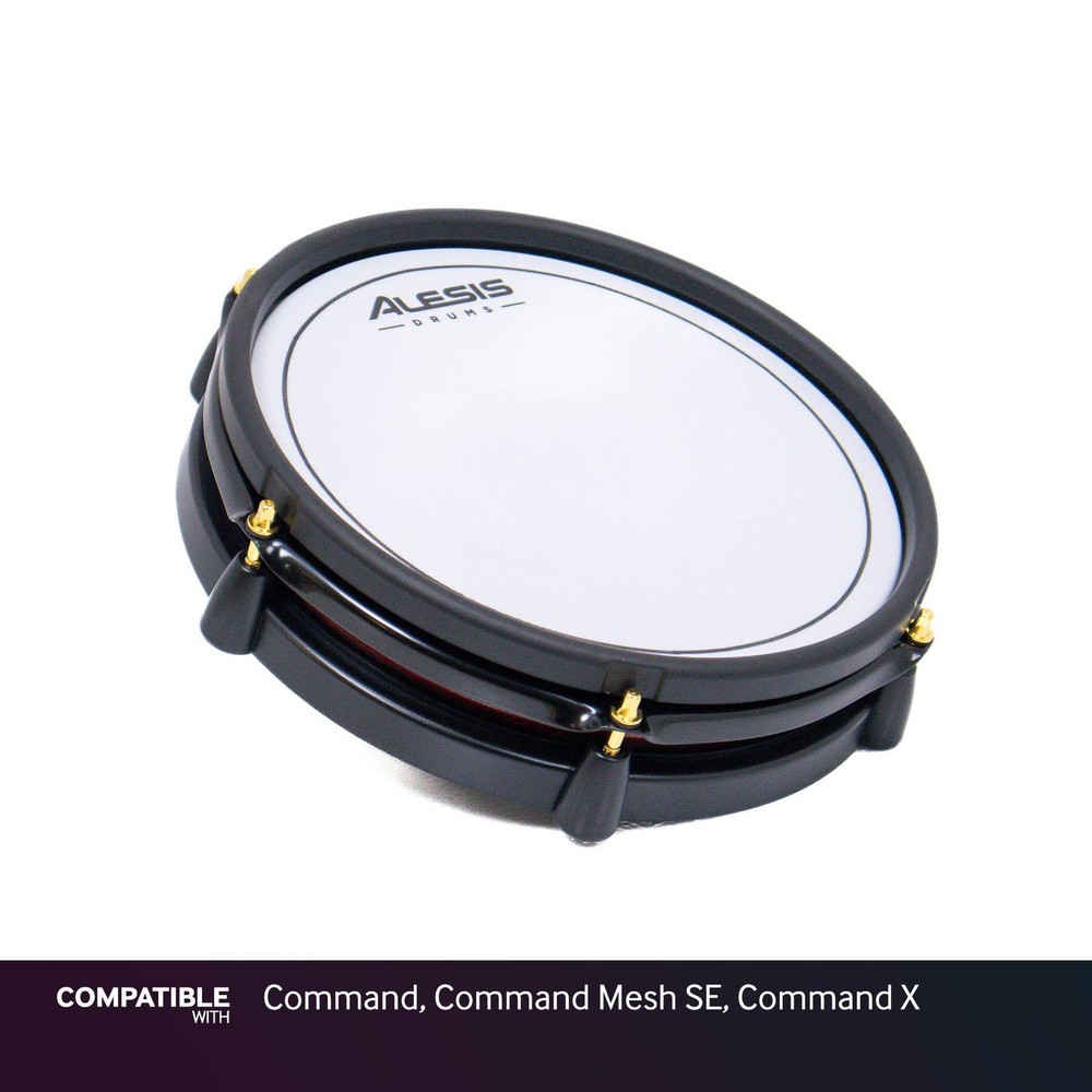 Alesis 10" Dual-Zone White/Red Mesh Drum Pad for Command, Command Mesh SE, Comma