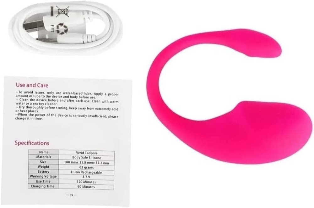 Red Wearable Egg Vibrator - APP Controlled, Hands-Free, Discreet & Rechargeable