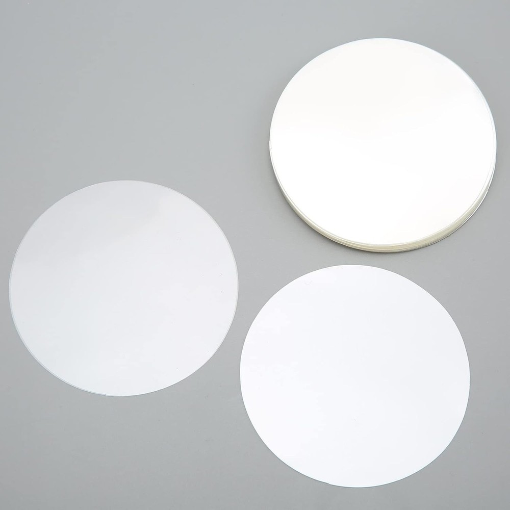 Circle Mylars Button Maker Supplies Button Pin Maker Circle Mylars, 100PCS Plast