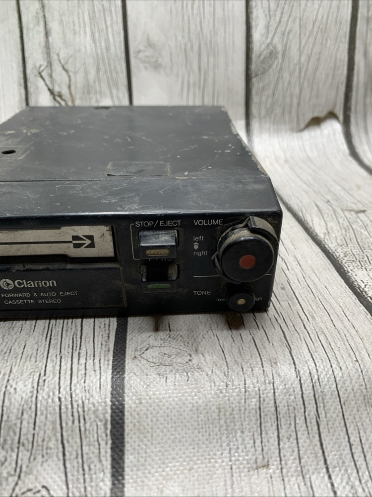 Vintage Clarion Fast Forward And Auto Eject Cassette Stereo UNTESTED