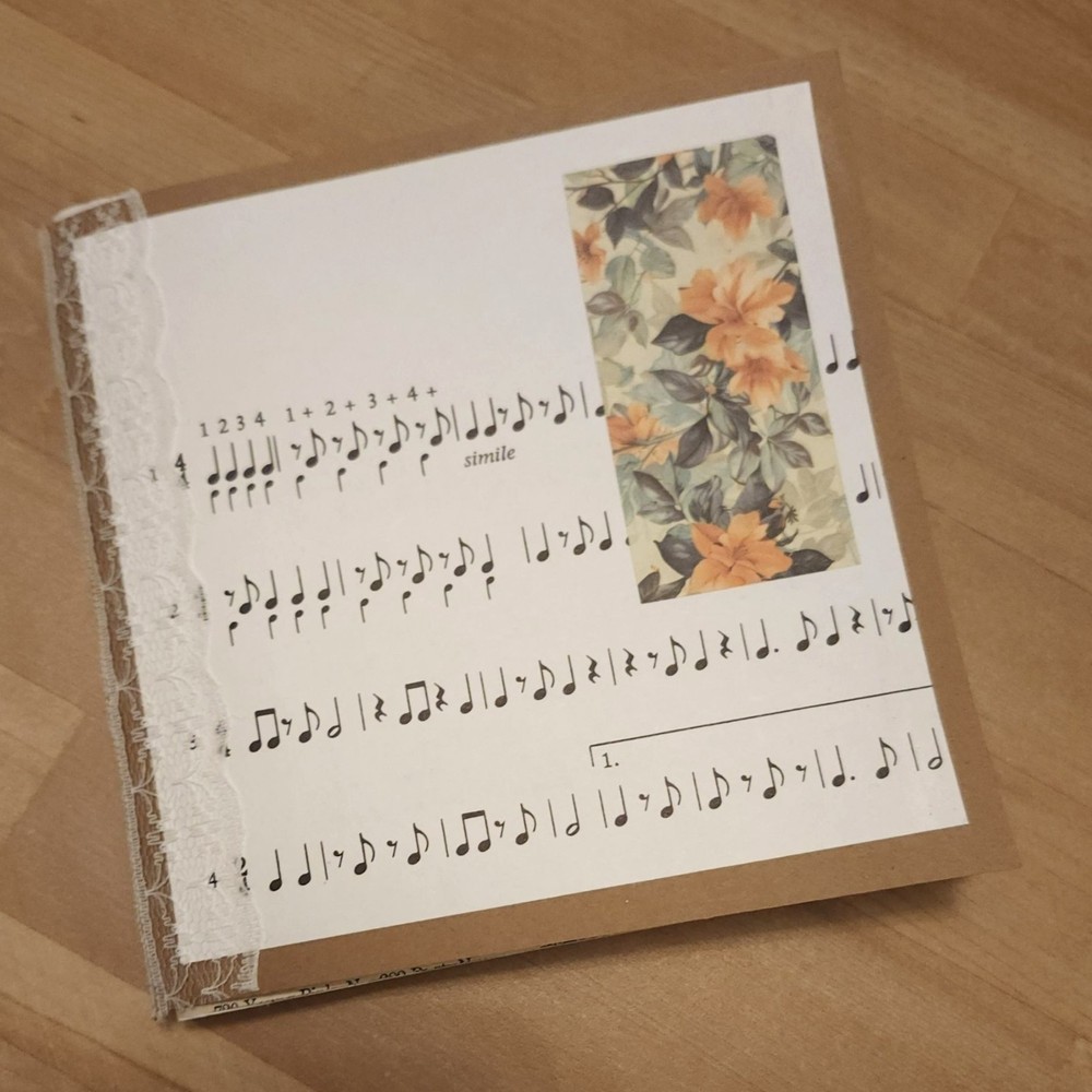 Handmade Junk Journal 60 pages 6x6"