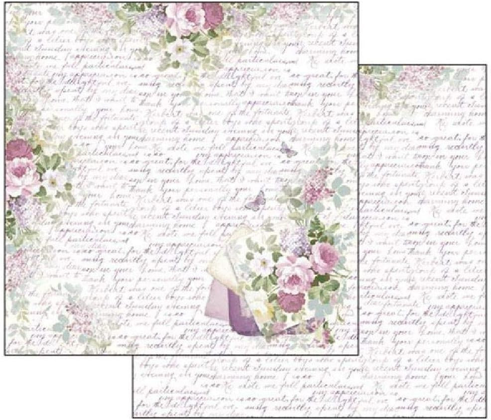 Stamperia International KFT Pack 10 Sheets Double Face - Lilac, Multicoloured, 3