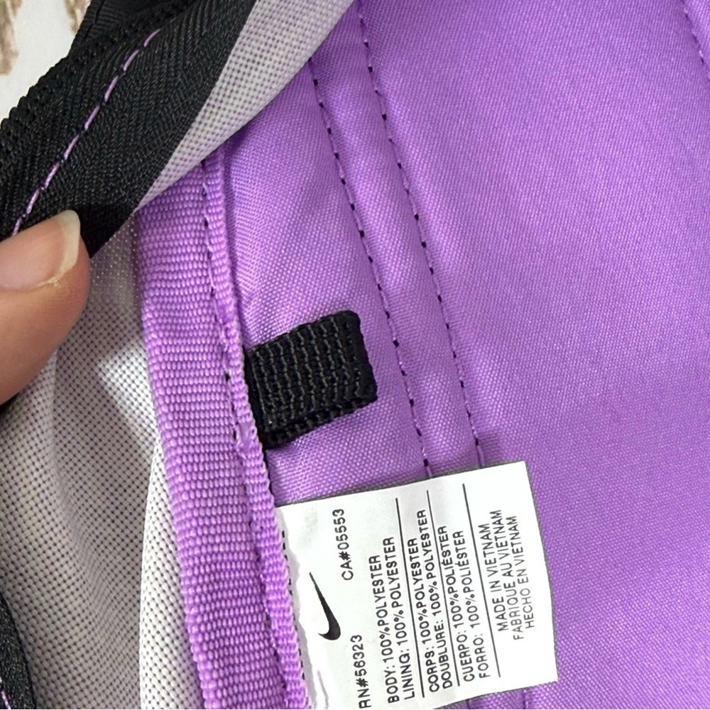 Nike Girls Half Day Purple Circle Pattern Backpack. Excellent condition!
