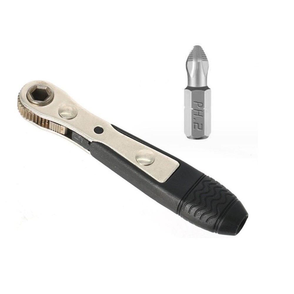 1/4 Screwdriver Rod Adjustable Fast Ratchet Wrench Quick Socket Wrench Tools