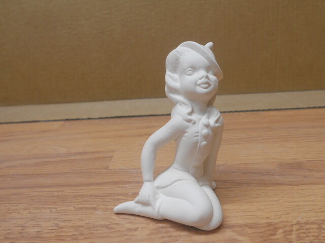 C-0945 Set of (3) Pixie / Elf Figurines Ceramic Bisque U Paint